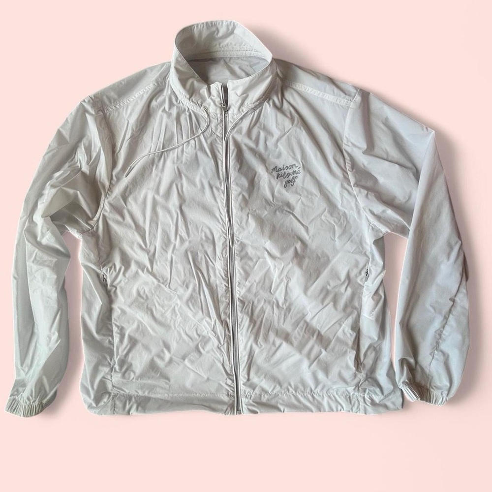 White Maison Kitsun Windbreaker